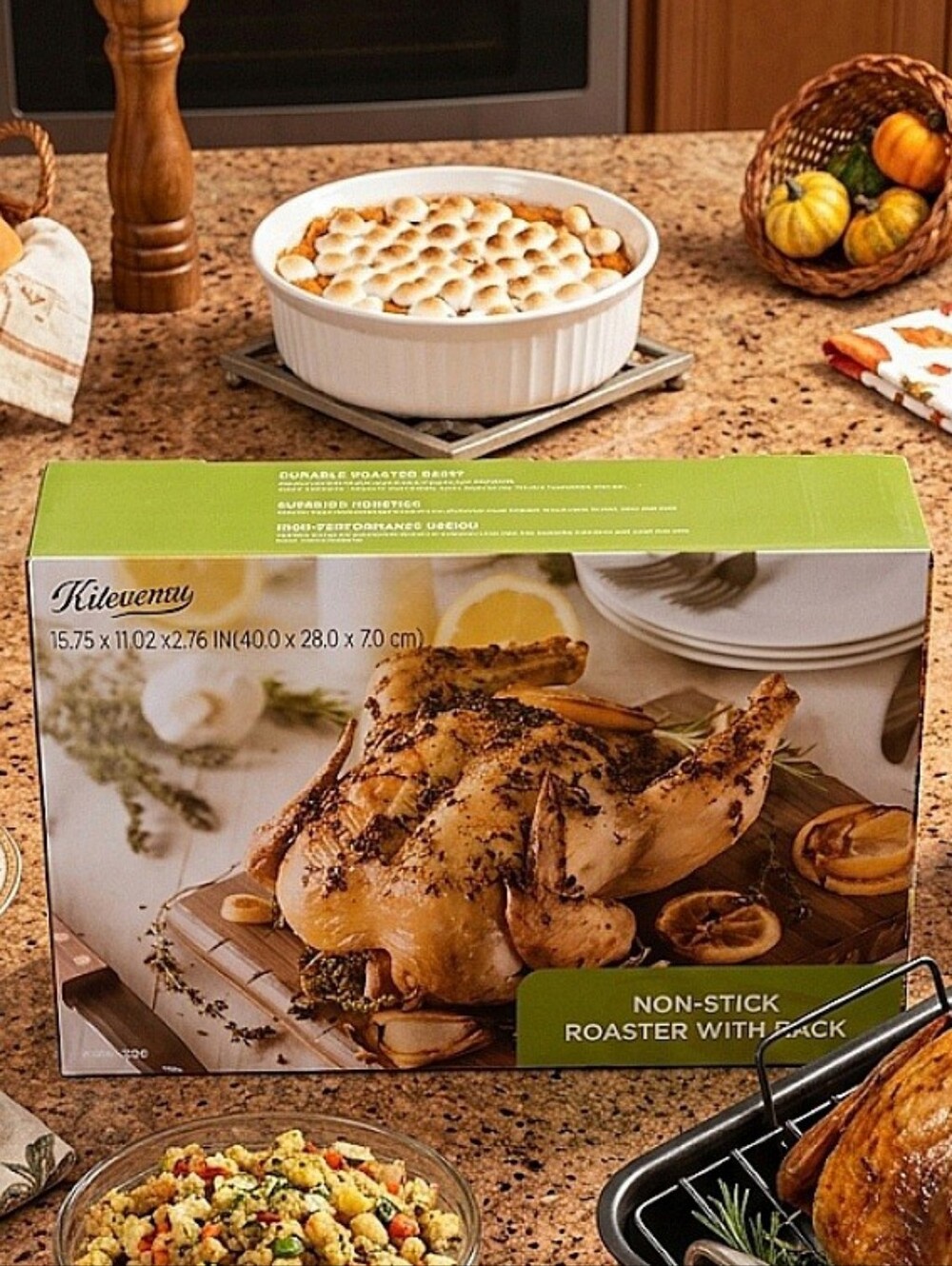 Non-Stick Roaster Pan With Rack